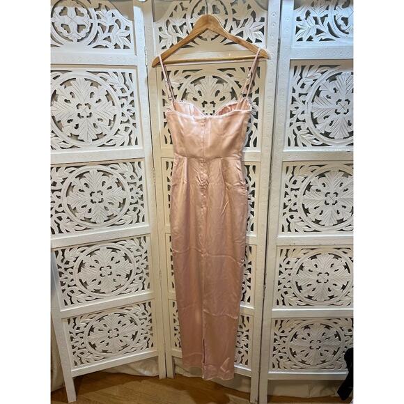 House of CB Stefania Soft Peach Corset Maxi Dress Size XS Extra Small - Picture 6 of 10